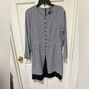 Whirlaway Frocks Black and White Gingham Dress